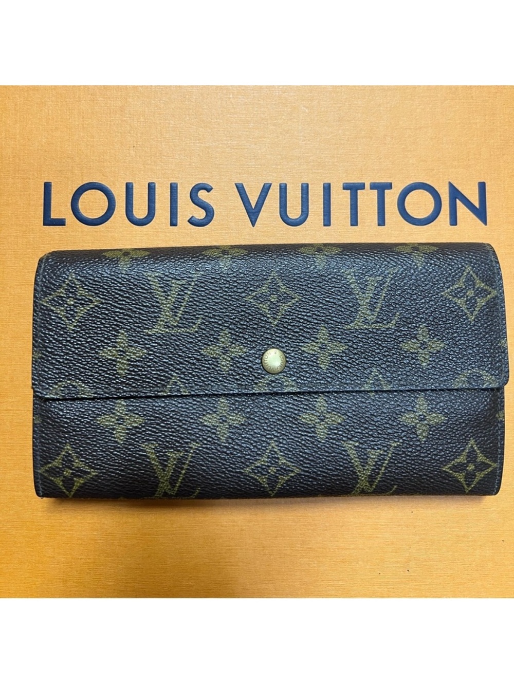 Louis Vuitton Monogram Canvas Sarah Long Wallet Authentic Code MI0983